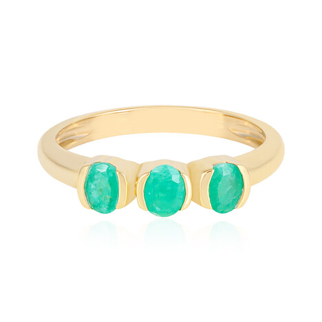 Brasilianischer Smaragd-Silberring