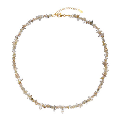 Collier en argent et Quartz rutile (Cheveux de Vénus)