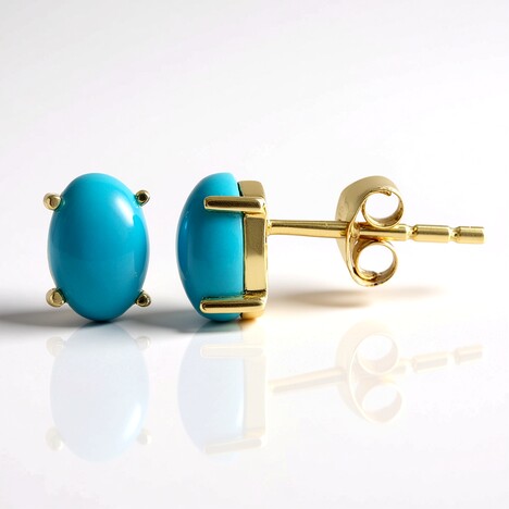 Orecchini in oro con Turchese Sleeping Beauty