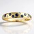 Bague en or et Saphir bleu de Ceylan