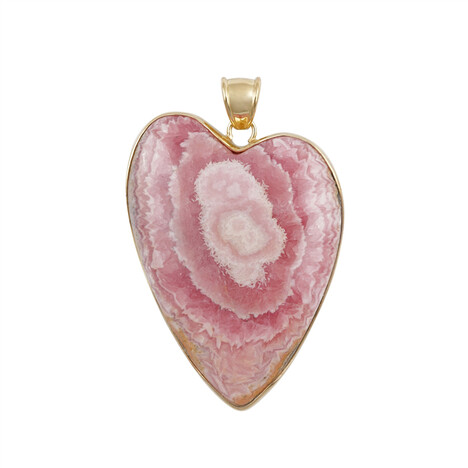 Zilveren hanger met een rhodochrosiet (Bali Barong)