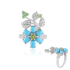 Bague en argent et Turquoise Sleeping Beauty (Faszination Türkis)