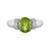 Anillo en plata con Peridoto