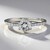 Anello in argento con Topazio Bianco