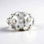 Anello in argento con Perla d'Acqua Dolce Bianca (SAELOCANA)