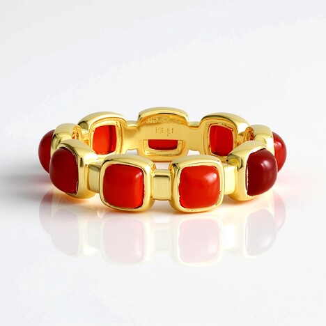 Anello in argento con Corniola (KM by Juwelo)