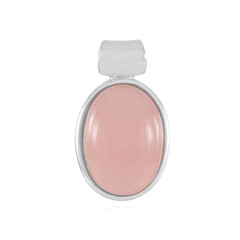 Colgante en plata con Calcedonia rosa