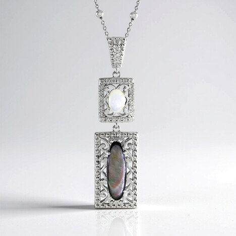 Collana in argento con Madreperla (Dallas Prince Designs)