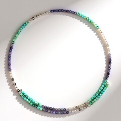 Collana rigida in acciaio con Turchese (Riya)