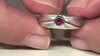 Anillo en plata con Turmalina rosa de Brasil (Pallanova)