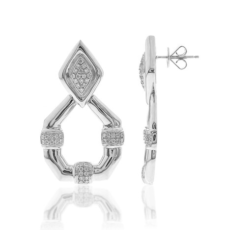 Pendientes en oro con Diamante SI1 (H) (CIRARI)