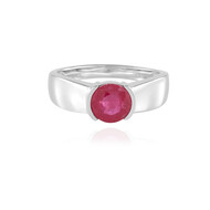 Pinkfarbener Madagaskar-Saphir-Silberring (de Melo Essence)