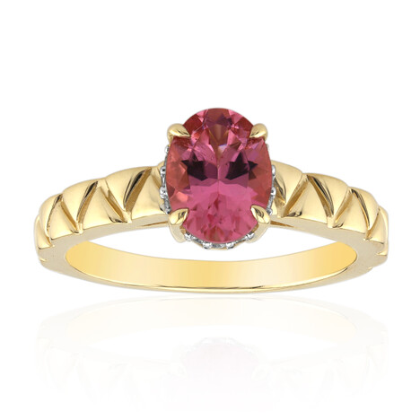 Anello in oro con Tormalina Rosa Californiana (Remy Rotenier)