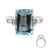 Anello in oro con Acquamarina Brasiliana AAA (CIRARI)