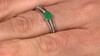 Anillo en plata con Esmeralda de Socoto