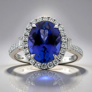 Anillo en oro con Tanzanita AAA (CIRARI)