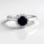 Anello in argento con Zaffiro Blu del Madagascar