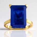 Anello in argento con Quarzo Blu