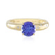 Gouden ring met een tanzaniet (de Melo)