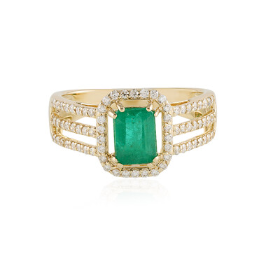 Russischer Smaragd-Goldring (AMAYANI)