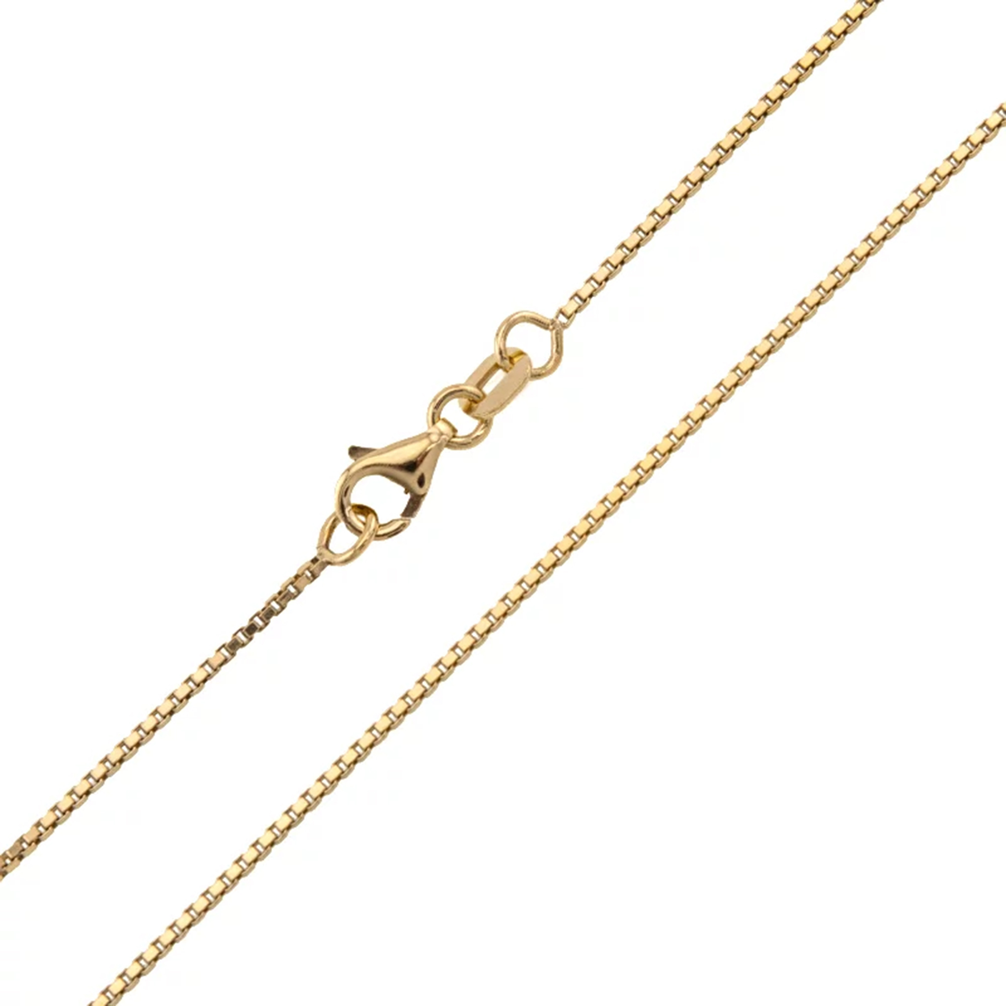 Catenina Oro Giallo 585 (14kt) Unisex, Lunghezza 40 Cm, Larghezza 1,9 Mm, Maglia Diamantata, Chiusura A Blocco Elastico, Made In Germany