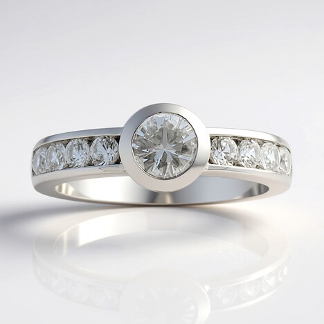 Anello in argento con Danburite