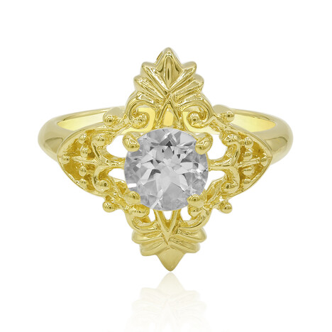 Weißer Topas-Silberring