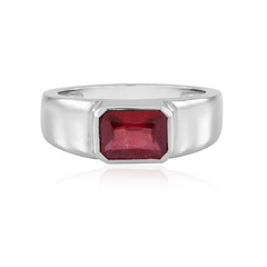 Zilveren ring met een Madagaskar Robijn
