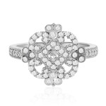 Weißer Topas-Silberring