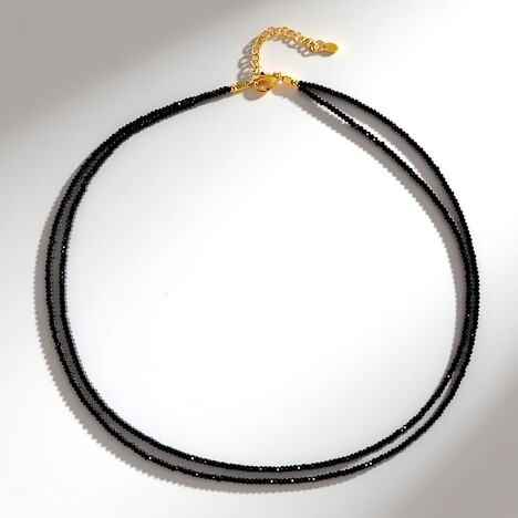 Collana in argento con Spinello Nero