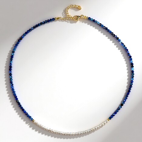 Collana in argento con Cianite del Nepal (Riya)