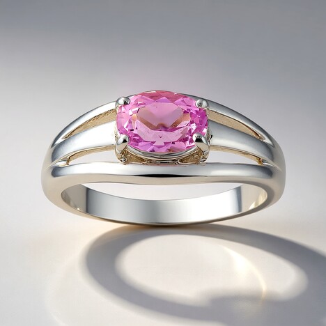Anello in argento con Kunzite (Pallanova)