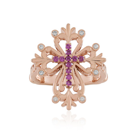 Rhodolith-Silberring (Dallas Prince Designs)