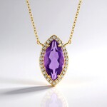 Collana in argento con Ametista del Marocco