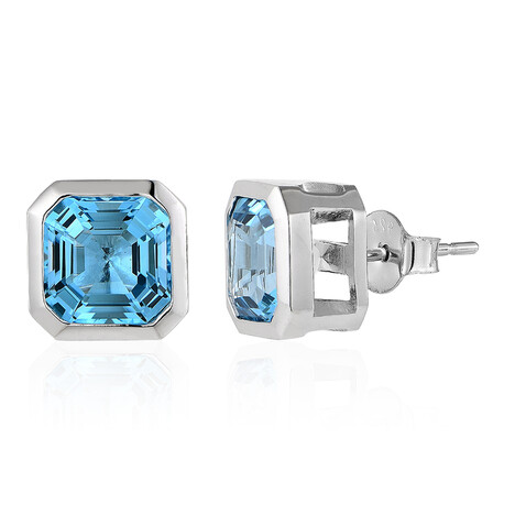 Orecchini in argento con Topazio Marambaia