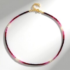Collana in argento con Rubino