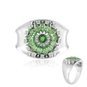 Tanzanian Tsavorite Silver Ring (de Melo Essence)