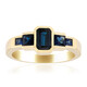Gouden ring met een blauwe Kings Plains saffier