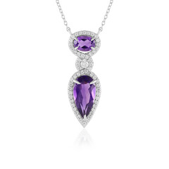 Collana in argento con Ametista del Marocco