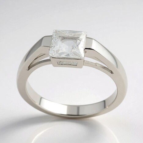 Anello in argento con Danburite