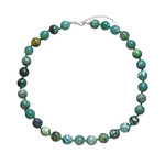 Collier en argent et Agate de Mongolie