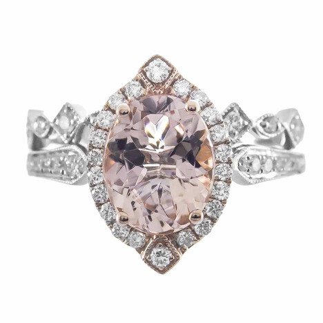 Anello in oro con Morganite AAA (CIRARI)