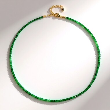 Collar en plata con Tsavorita de Tanzania