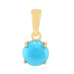 9K Sleeping Beauty Turquoise Gold Pendant