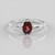 Anello in argento con Granato Mozambico