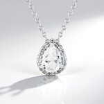 Collana in argento con Topazio Bianco