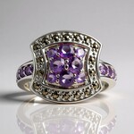 Anello in argento con Ametista (Annette classic)