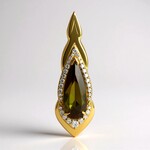Ciondolo in oro con Andalusite (de Melo)