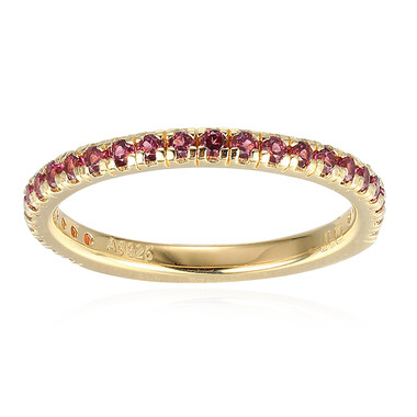 Anillo en plata con Rodolita