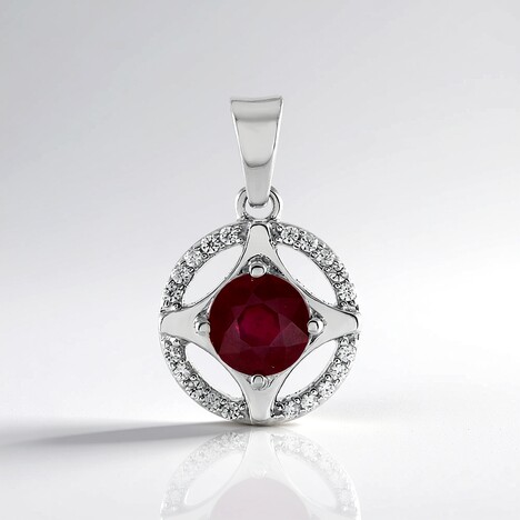 Ciondolo in argento con Rubino Bemainty